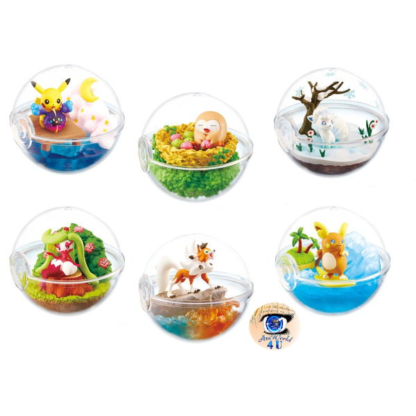 Authentic Pokemon figures re-ment Terrarium collection EX Alola Region 2